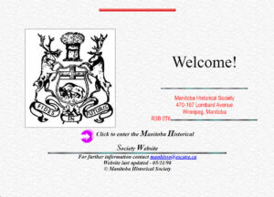 old website masthead with coat of arms and "Welcome" title